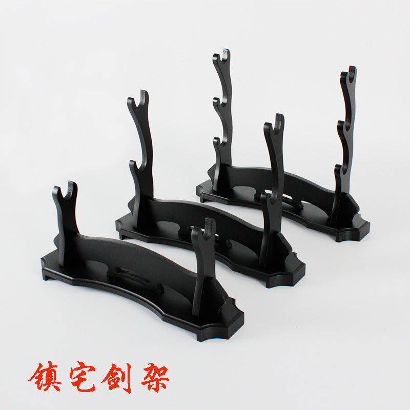 Multi-Layer Sword Stand - Han Sword Holder, Solid Wood - Image 6