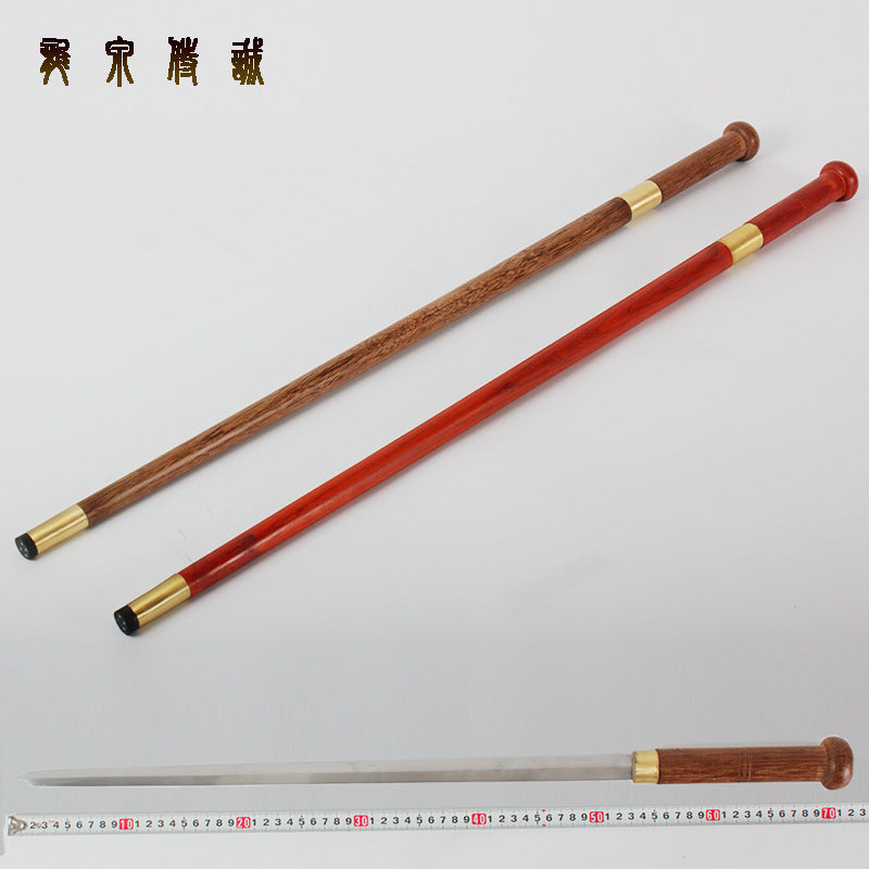 Rosewood Cane Sword - Longquan Mountaineering Sword, Factory Direct, Unopened Blade