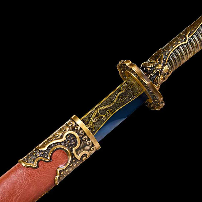 High Manganese Steel Embroidered Spring Sword - Hand-Forged - Image 2