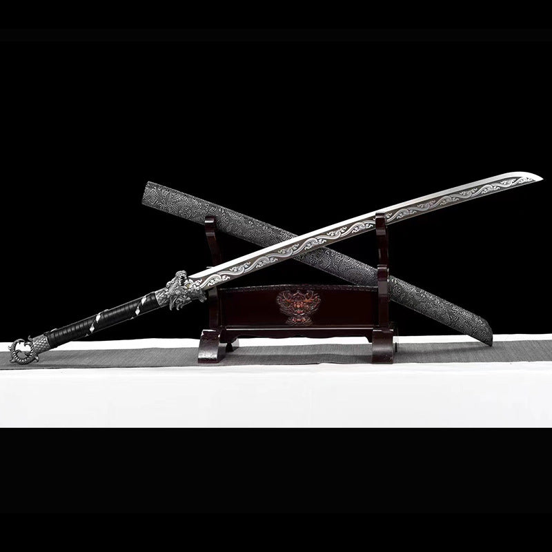 Embroidered Spring Sword: Handmade Longquan Sword with Blade - Image 6