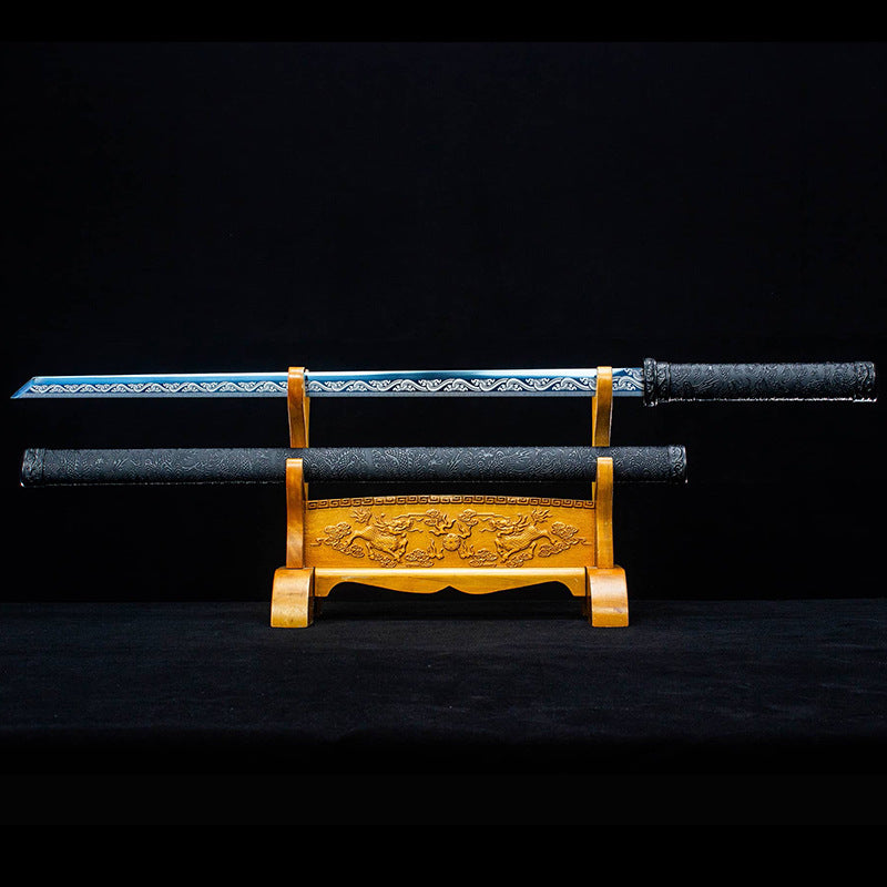 Plain Tang Hengdao Sword - Outdoor Self-Defense, - Image 4