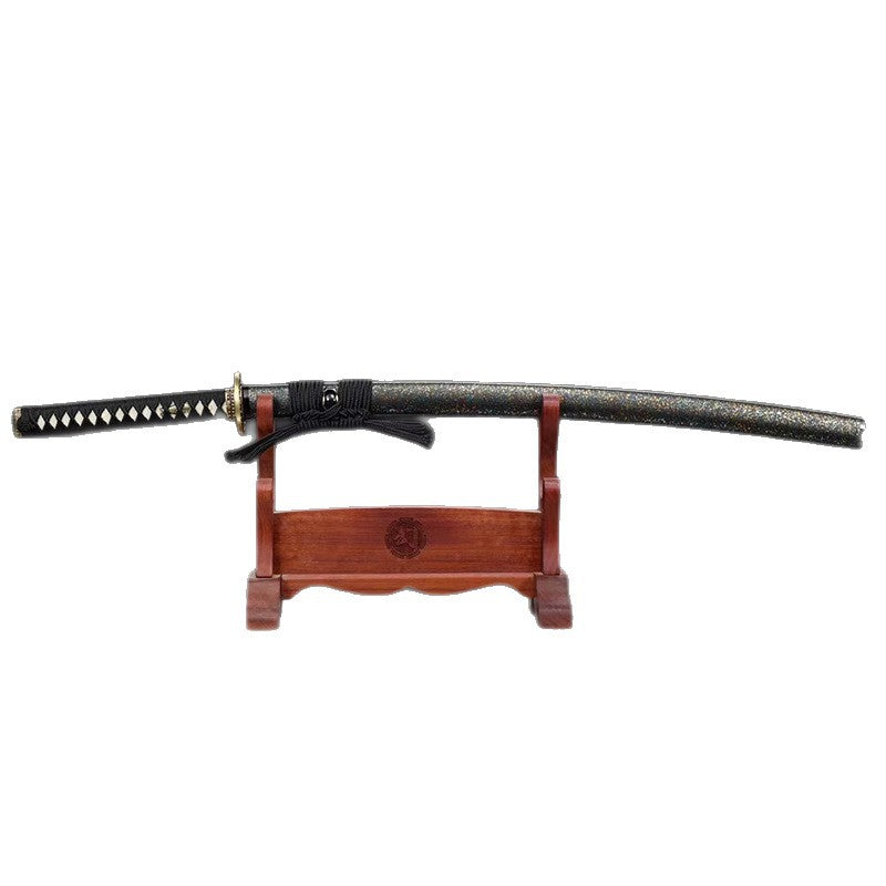 1095 Covered Earth Fired Blade Hand-Forged Tang Hengdao Japanese-Style Command Knife Weapon - Image 5