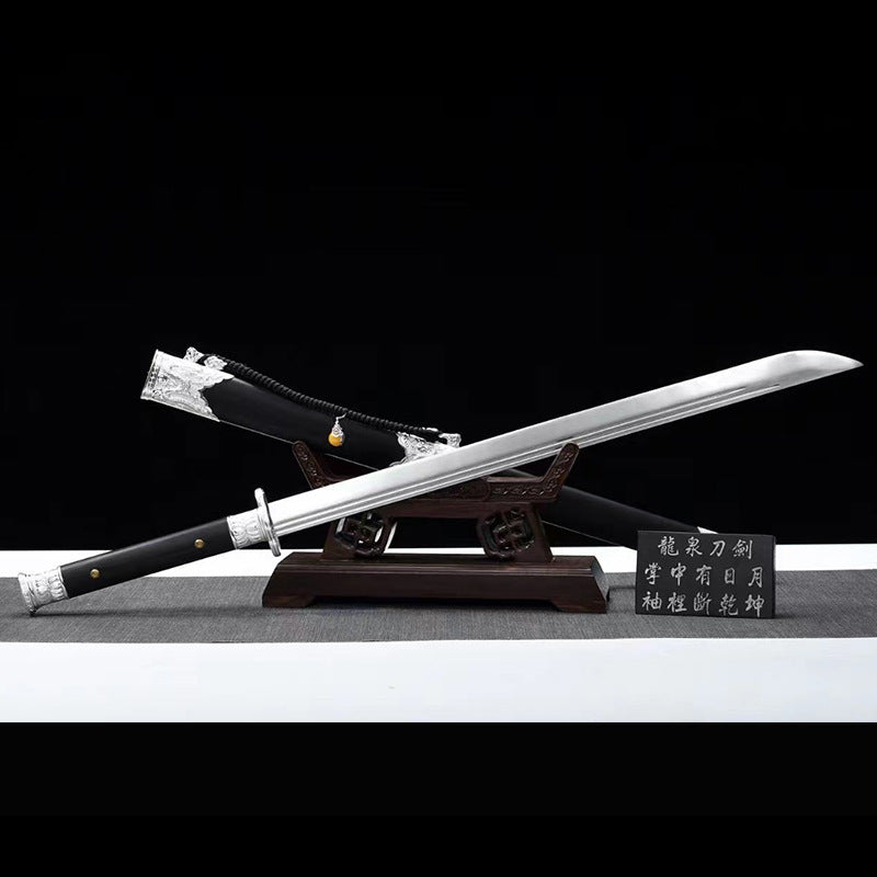 Silver Dragon War Knife - Tang Hengdao, Longquan Sword, Martial Arts Outdoor Weapon
