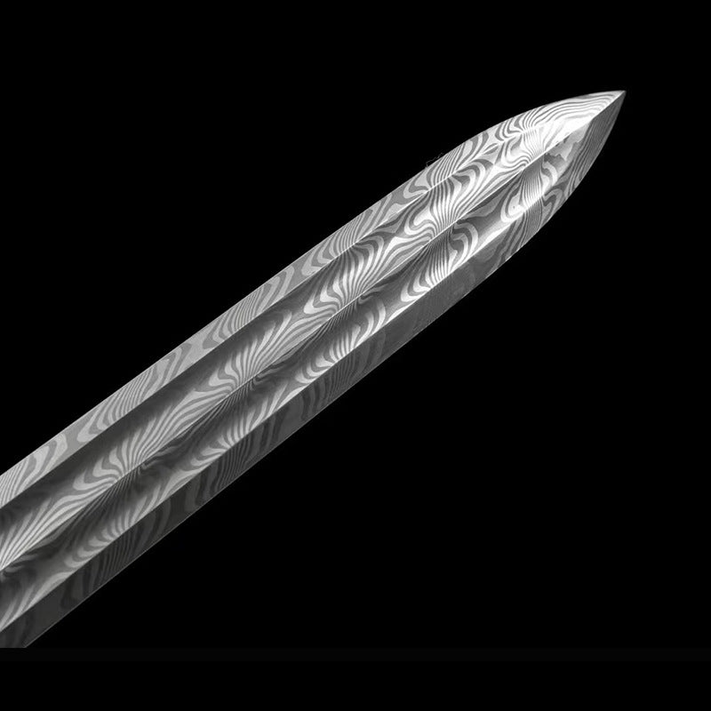 Fushou Sword - Damascus Steel, Eight-Sided Han Sword - Image 4
