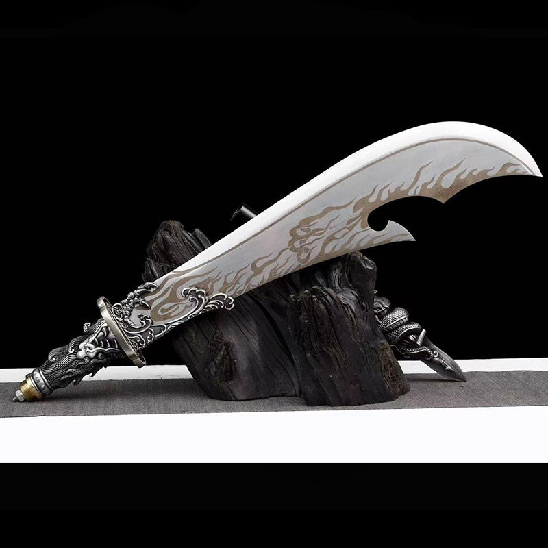 Authentic Qinglong Yan Yue Dao - Large Sword, Eighteen Ancient Weapons, Martial Arts Sword Ornaments, - Image 3