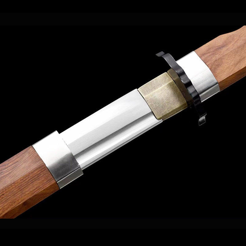 Integrated Tang Sword, Embroidered Spring Sword, Outdoor Self-Defense Weapon - Image 3