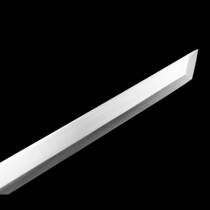 Plain Manganese Steel Integrated Knife: Outdoor Self-Defense Straight Knife - Image 4