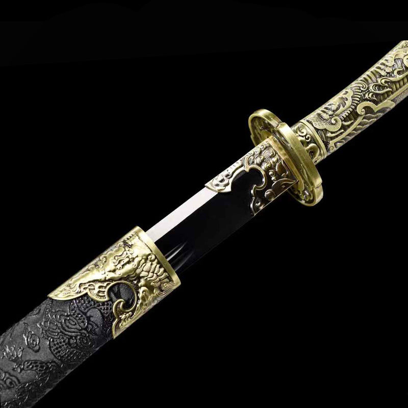 High-Performance Handmade Manganese Steel Cross Sword Yanling Sword - Image 2