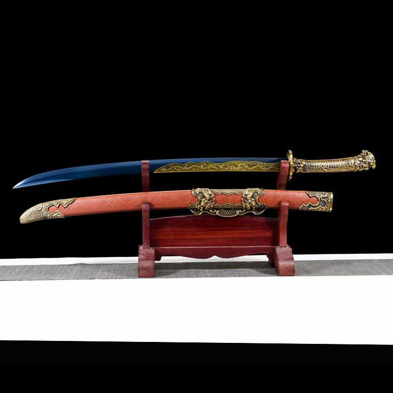 High Manganese Steel Embroidered Spring Sword - Hand-Forged - Image 3