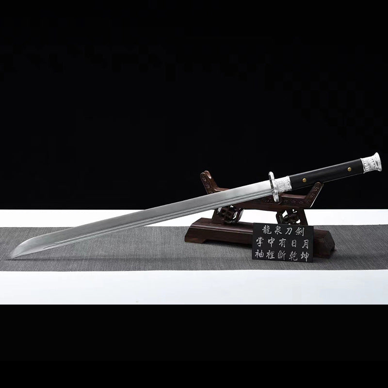 Silver Dragon War Knife - Tang Hengdao, Longquan Sword, Martial Arts Outdoor Weapon - Image 3