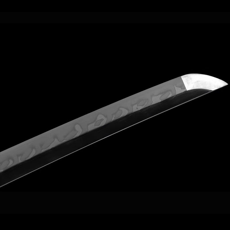 1095 Covered Earth Fired Blade Hand-Forged Tang Hengdao Japanese-Style Command Knife Weapon - Image 3