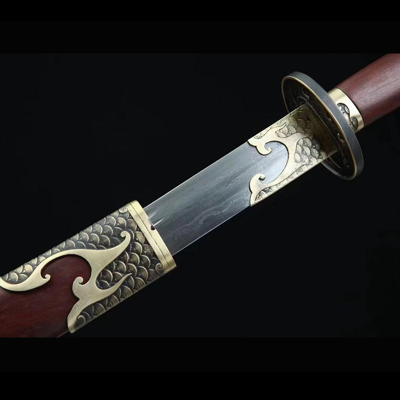 Yanling Knife: Integrated Pattern Steel Sword with Clear Waist Design - Image 2