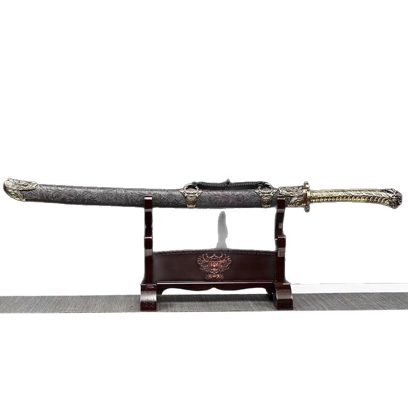 Qingwa Dao Sword: High Manganese Steel, Roasted Gold, Outdoor Knife - Image 5