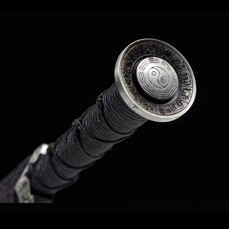 Chilong Xiaohan Sword - Short Sword, Pattern Steel, Red, Outdoor Self-Defense Weapon - Image 2