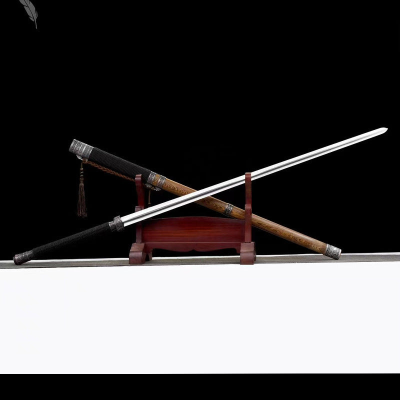 Pattern Steel Mountaineering Cane Sword