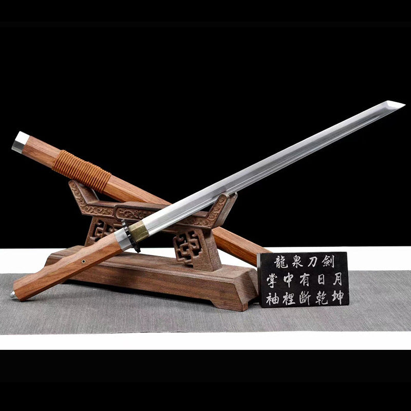 Integrated Tang Sword, Embroidered Spring Sword, Outdoor Self-Defense Weapon - Image 6