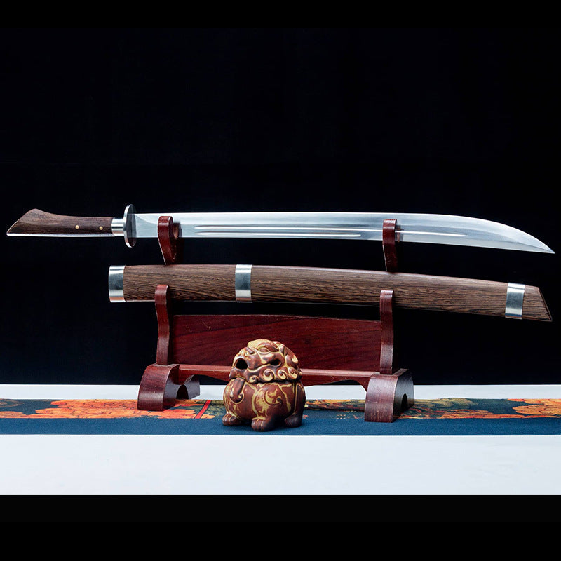 Ox Tail Knife - Longquan Sword, Clear Waist, Embroidered Spring Knife