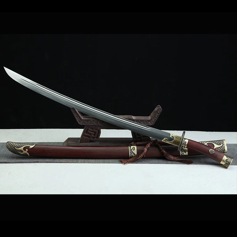 Yanling Knife: Integrated Pattern Steel Sword with Clear Waist Design - Image 6