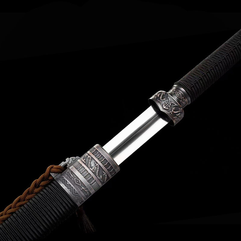 Pattern Steel Mountaineering Cane Sword - Image 2
