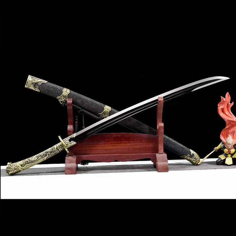 High-Performance Handmade Manganese Steel Cross Sword Yanling Sword - Image 6