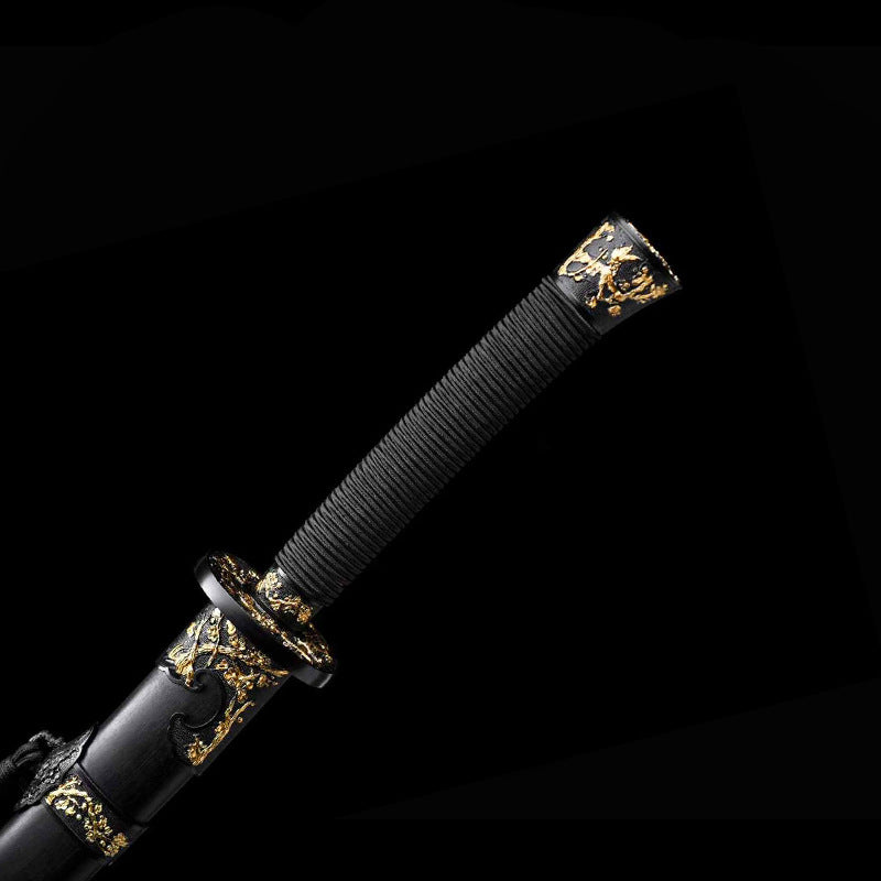 Longquan Xiu Chun Dao - Yan Ling Dao Pattern Steel Handmade Treasure Knife - Image 3