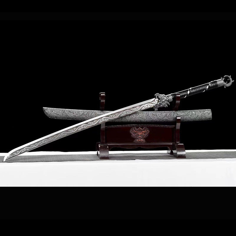 Embroidered Spring Sword: Handmade Longquan Sword with Blade - Image 2