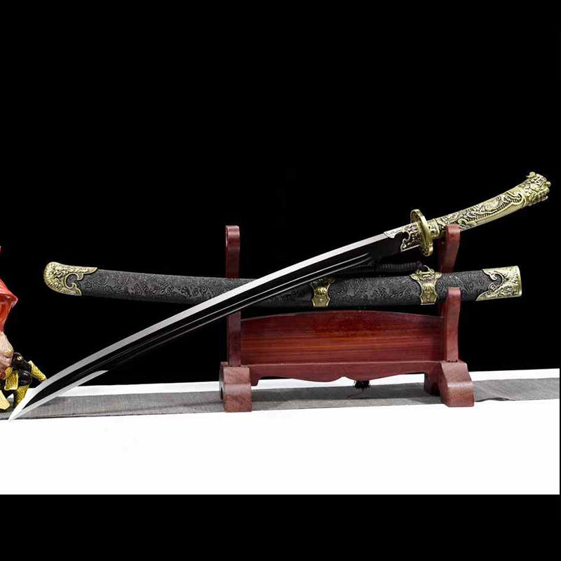 High-Performance Handmade Manganese Steel Cross Sword Yanling Sword - Image 3