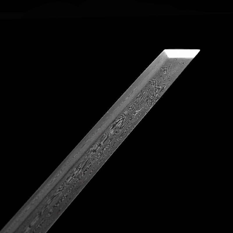 Hand-Forged Black Sandalwood Sword - Thousand Layer Pattern Steel - Image 3