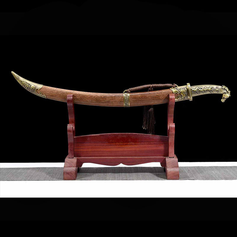 Hand-Forged Mongolian Sword - Tang-Style, Cold Weapon Collection - Image 4