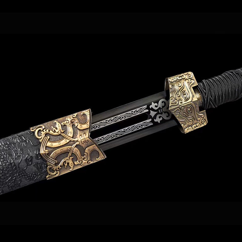 Sword: Manganese Steel Han Sword with Tang Hengdao - Image 3