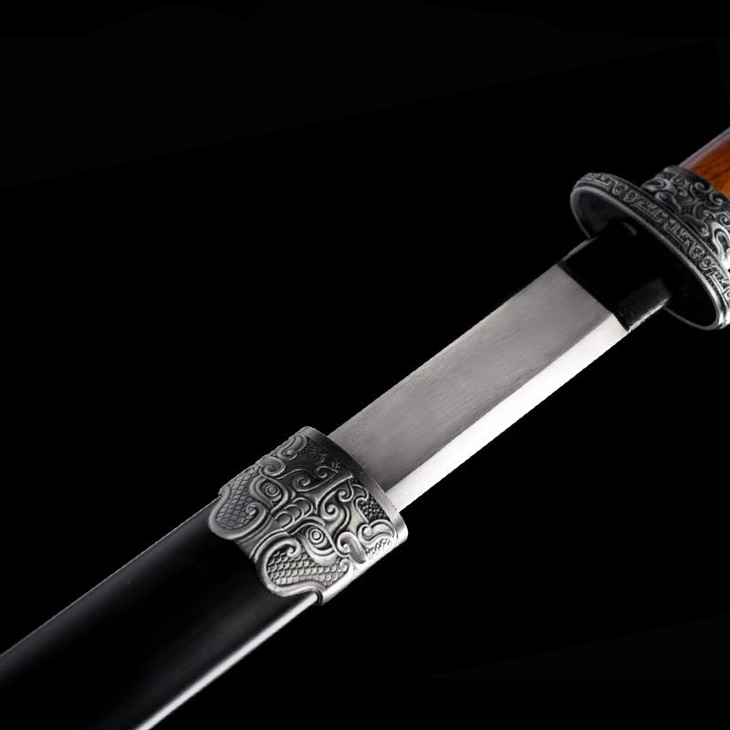 Han, Qin, Tang Swords - Manganese Steel, Spring Sword, Display Weapon, - Image 2