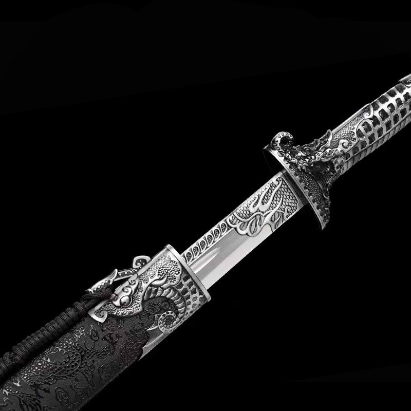 Traditional Ox Tail Handle Knife: Handcrafted, Martial Arts Prop - Image 2