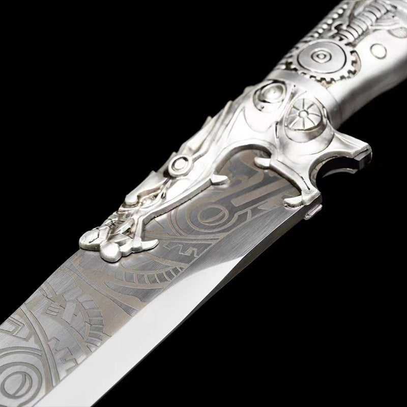 Tang Hengdao Short Sword: Outdoor Self-Defense High Manganese Steel Knife - Image 4