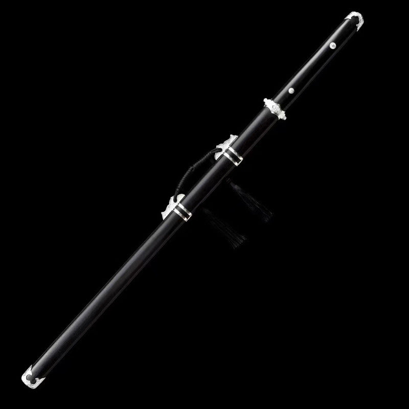 Chinese Tang Sword Longquan One-Piece Manganese Steel Embroidered - Image 4