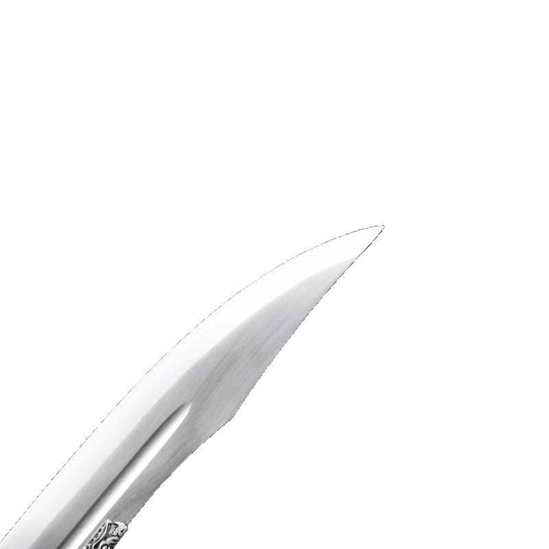 Traditional Ox Tail Handle Knife: Handcrafted, Martial Arts Prop - Image 5