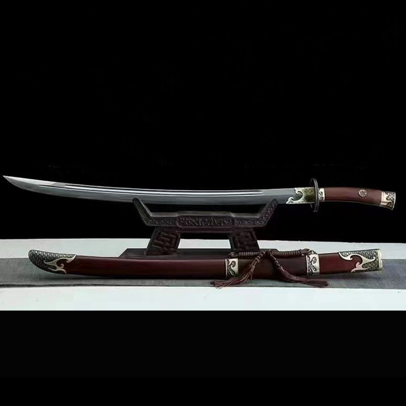 Yanling Knife: Integrated Pattern Steel Sword with Clear Waist Design - Image 4