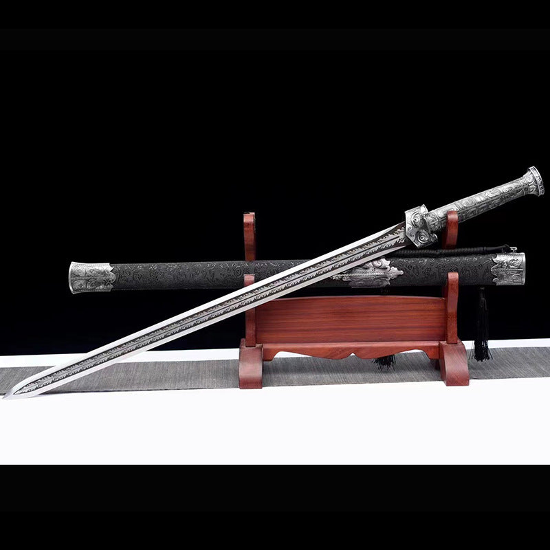 Longquan Sword: High Manganese Steel, Self-Defense Weapon